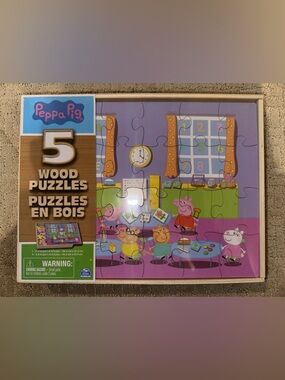 🆕 Peppa Pig- Wooden Puzzle Set